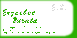 erzsebet murata business card